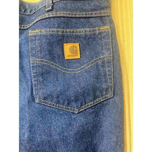 Carhartt Traditional Fit Straight Leg Jeans Med Wash Men's 42x34 - Picture 5 of 5